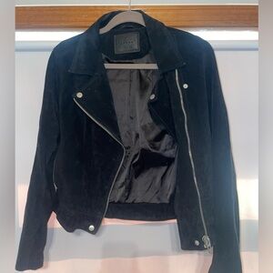 Women’s Suede Blanknyc moto jacket.